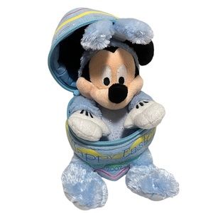 Disney Parks Walt Disney World 2007 Easter Egg Bunny Mickey Plush NEW